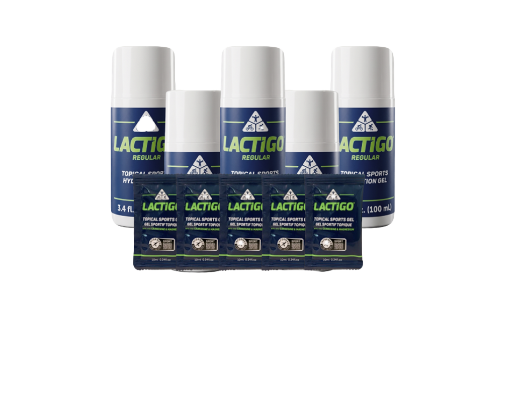 LACTIGO STARTER PACK - original, menthol or mixed (5) 100 mL tubes (5) 10 mL Original Go Sachets — topical recovery gel